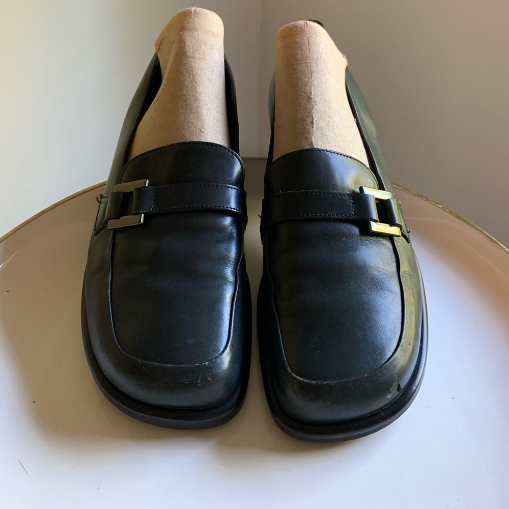 Franco Sarto Women's Black Loafers Size Us 8m Great Condition